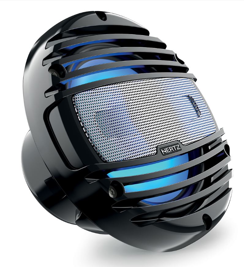 HERTZ Marine 6.5" 2-Way Classic Charcoal Rgb Coaxial Speaker - Pair (Hmx 6.5 Ld-C)