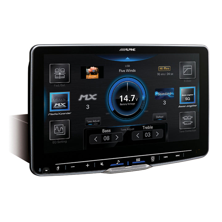 ALPINE Halo9 9” High-Res Audio Receiver With Wireless Apple Carplay / Wireless Android Auto / Hdmi / Usb / Dual Camera / Bluetooth / Hi-Res Audio Wireless // Dab+ - iLX-F509A