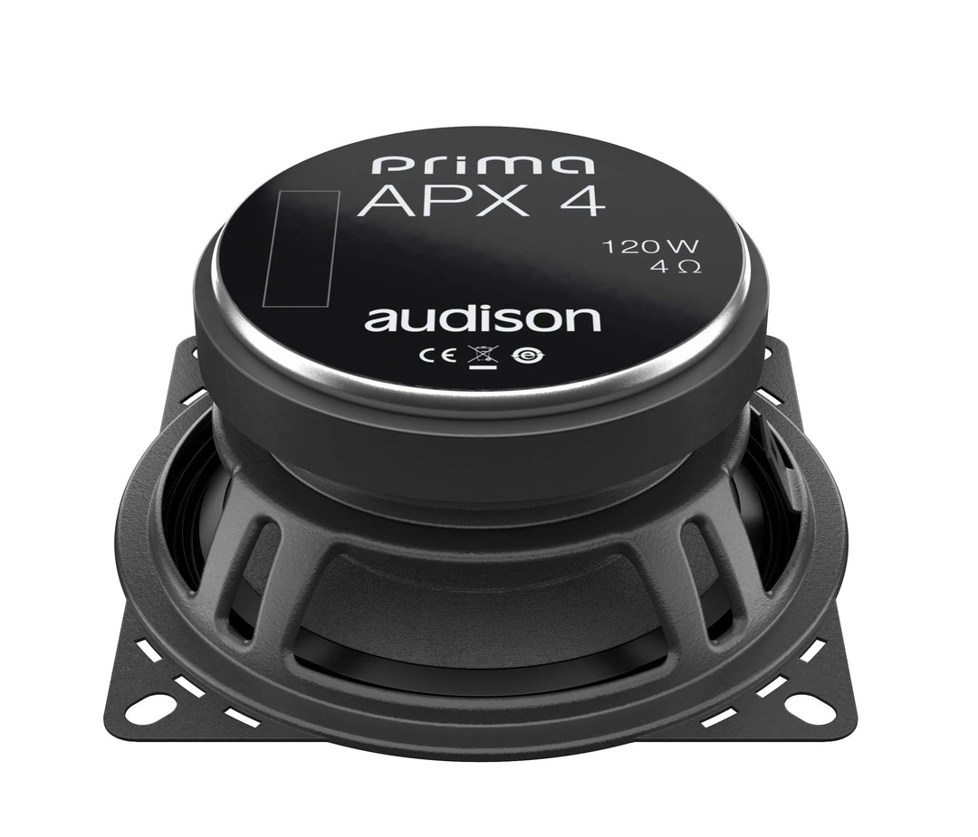 AUDISON Prima Line - 4" 2-Way 4 Ohm Coaxial Speakers - Pair (Apx 4)