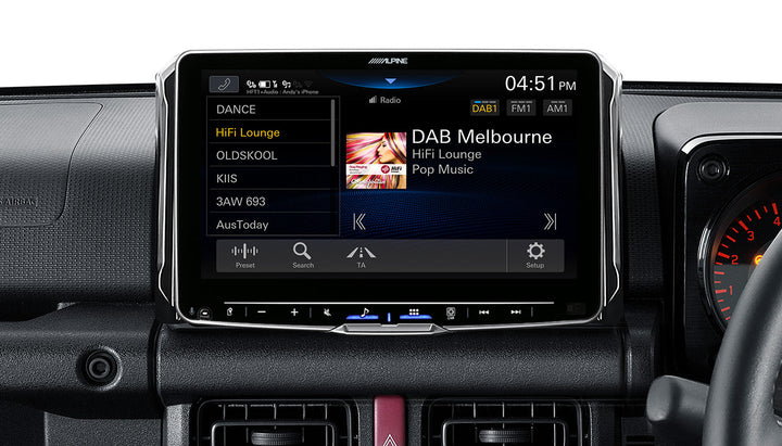 STORE PICK-UP ONLY- ALPINE Jimny 9” Halo Solution Premium Infotainment Solutions For Suzuki Jimny  - JIMNY23-F509A