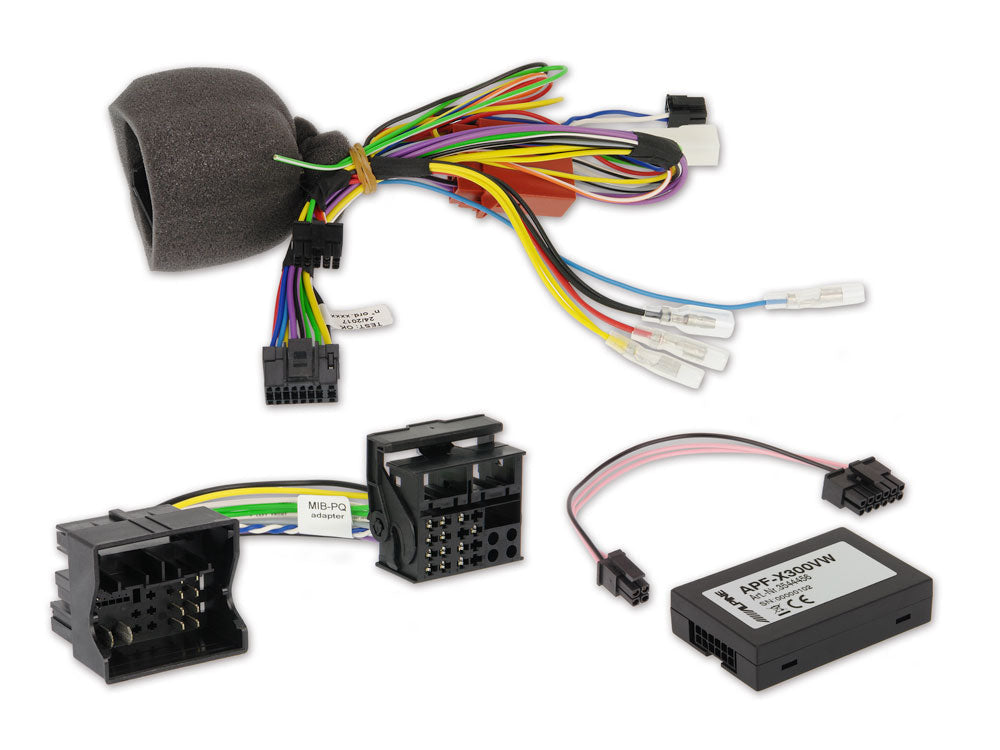 ALPINE Vw Premium Can/If Interface Harness , Retains Climate Control , Steering Control, Parking Sensors -APF-X303-VW