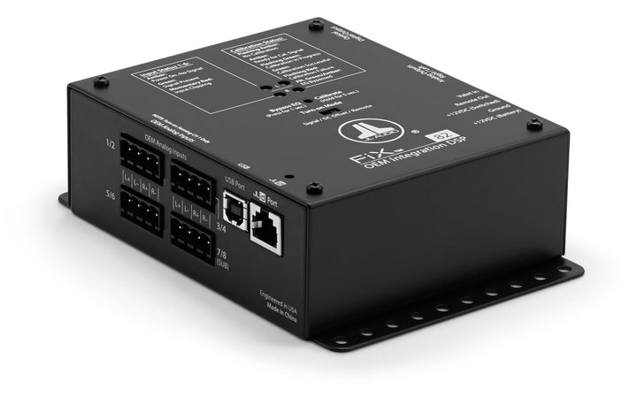 JL AUDIO Oem Integration Dsp With Automatic Time Correction &amp; Digital Eq (8-Channel Inputs/2-Channel Stereo Rca Outputs/1 Digital Optical Output) -FIX-82