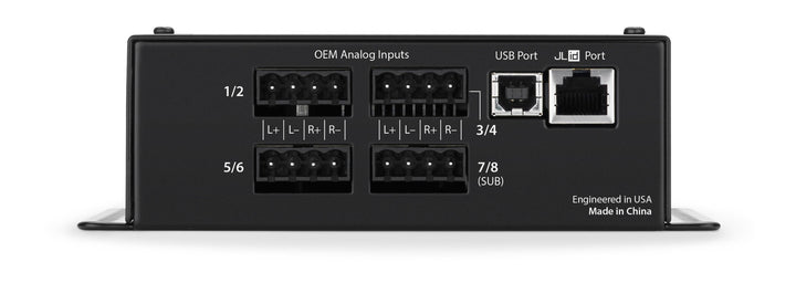 JL AUDIO Oem Integration Dsp With Automatic Time Correction &amp; Digital Eq (8-Channel Inputs/2-Channel Stereo Rca Outputs/1 Digital Optical Output) -FIX-82