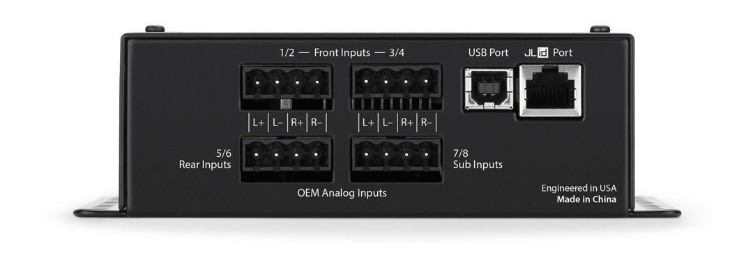 JL AUDIO Oem Integration Dsp With Automatic Time Correction And Digital Eq (8-Channel Inputs/4-Channel Stereo + 2 Subwoofer Rca Outputs) -FIX-86