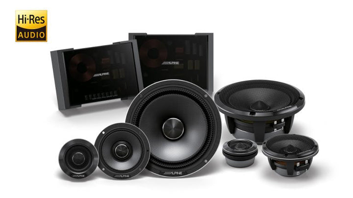 ALPINE Status Hi-Res 6-1/2 (16.5Cm) 3-Way Component Speaker Set - HDZ-653