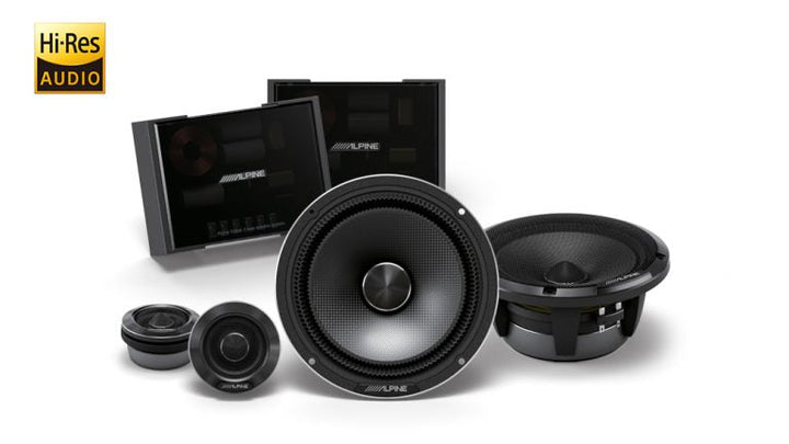 ALPINE Status Hi-Res 6-1/2 (16.5Cm) 2-Way Component Speaker Set - HDZ-65C