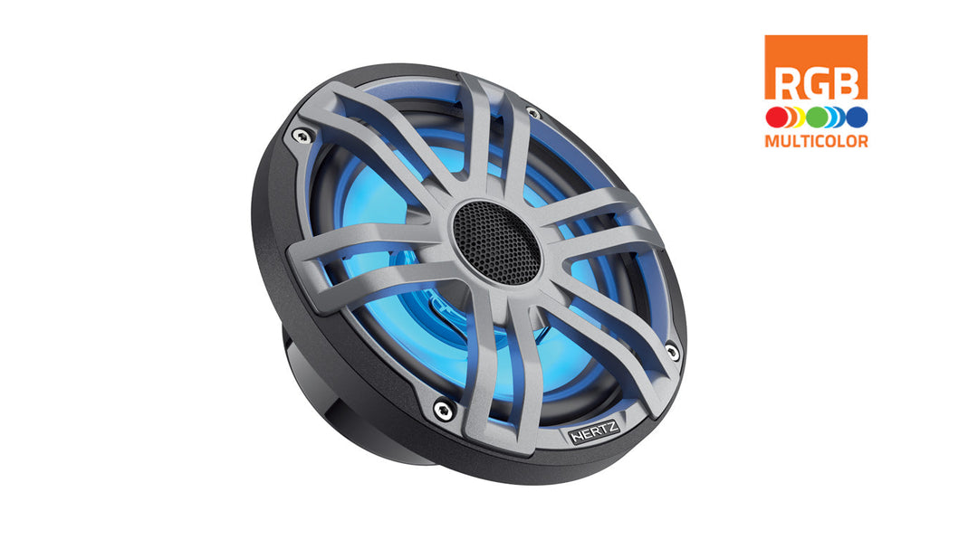 HERTZ Marine 6.5" 2-Way Rgb Coaxial Speaker - Pair (Hex 6.5 S-Ld-G)