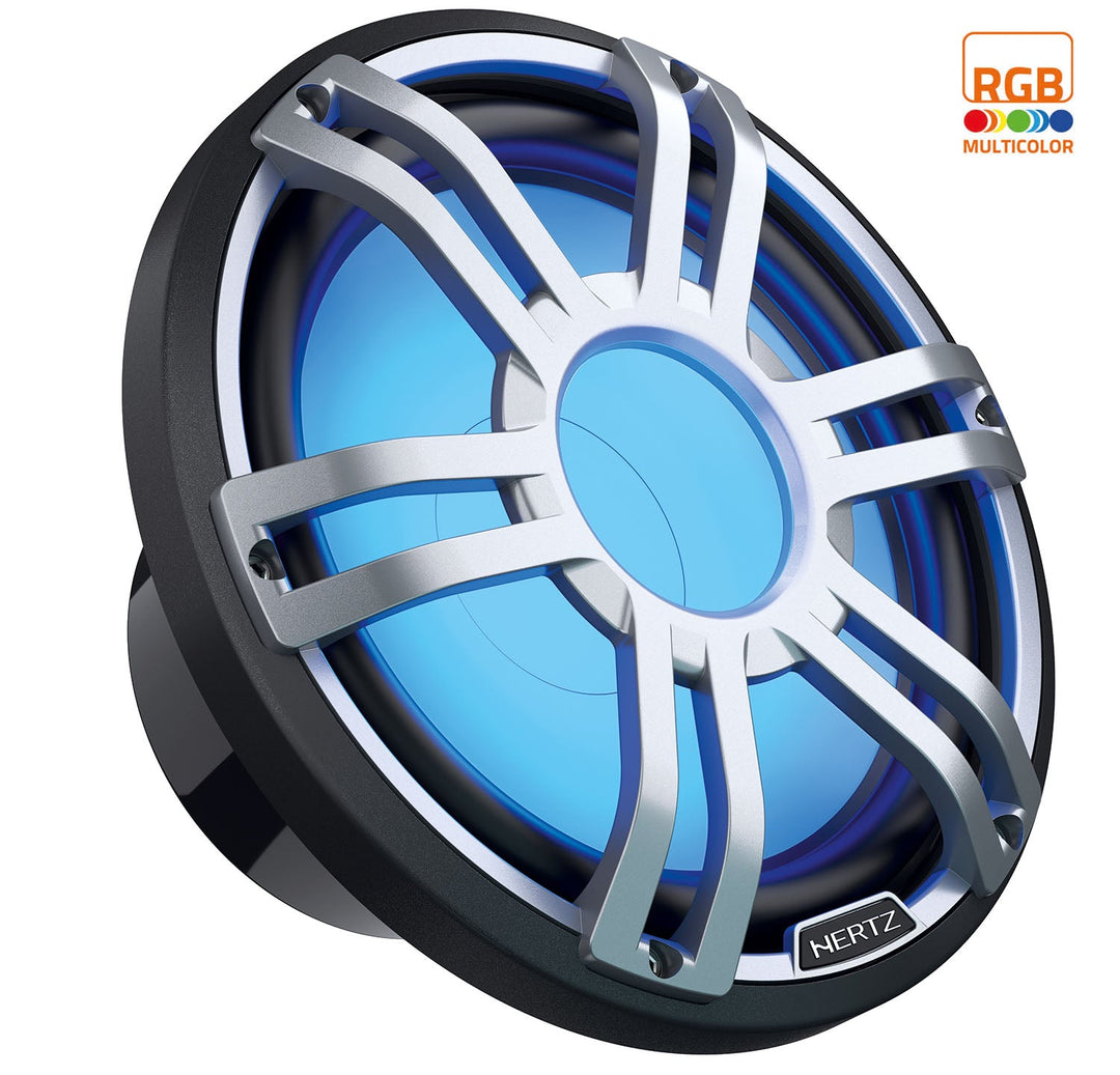 HERTZ Marine 12" 1000W 2 Ohm Svc Rgb Charcoal Subwoofer (Hms 12 S2-Ld-G)