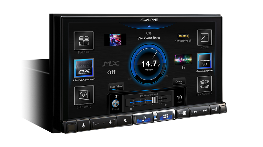 ALPINE 7” High-Res Audio Receiver with Wireless Apple CarPlay / Wireless Android Auto / HDMI / USB / Dual Camera / Bluetooth / Hi-Res Audio Wireless // DAB+-iLX-507A