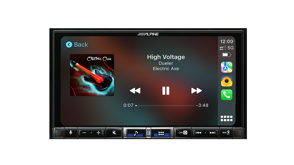 ALPINE 7” High-Res Audio Receiver with Wireless Apple CarPlay / Wireless Android Auto / HDMI / USB / Dual Camera / Bluetooth / Hi-Res Audio Wireless // DAB+-iLX-507A