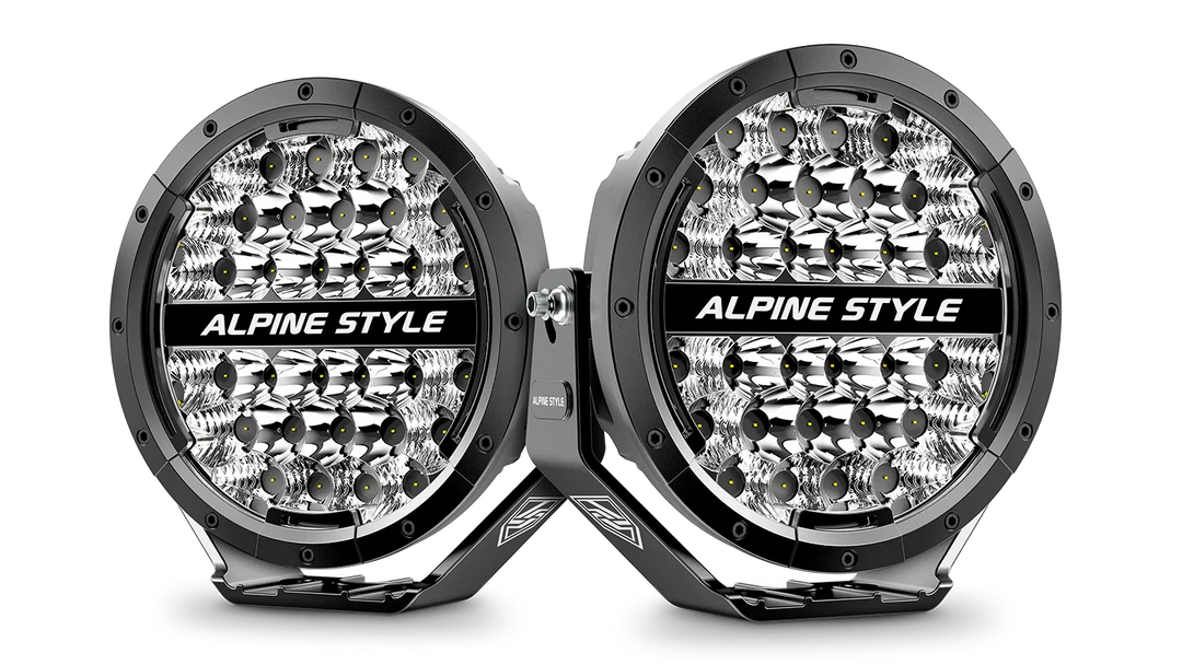 ALPINE 9-Inch SummitPro Premium LED Spotlight with DRL -LXR-SP9