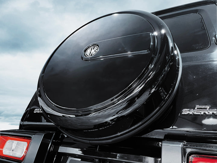 STORE PICK-UP ONLY- ALPINE Jimny Spare Wheel Cover   - NW-KIM-TC-WH/BK