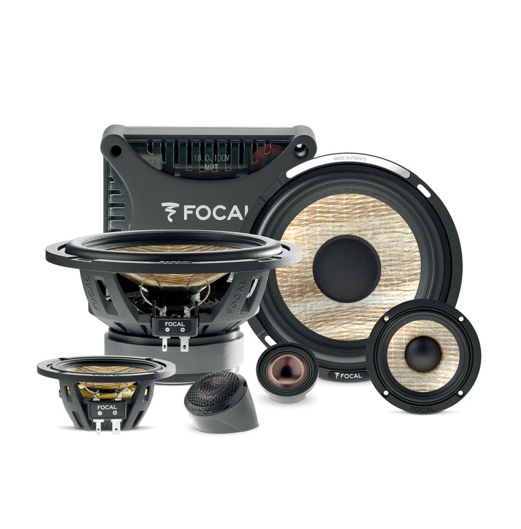 FOCAL 16.5Cm (6”) &amp; 8Cm (3”) 3-Way Component Kit -PS165F3E