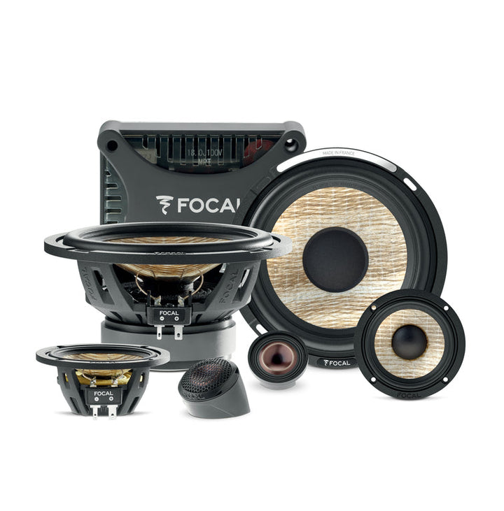 FOCAL 16.5Cm (6”) &amp; 8Cm (3”) 3-Way Component Kit -PS165F3E
