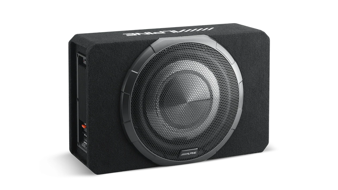 Alpine BassRev 12″ Slim-Line Powered Subwoofer PWV-SB12