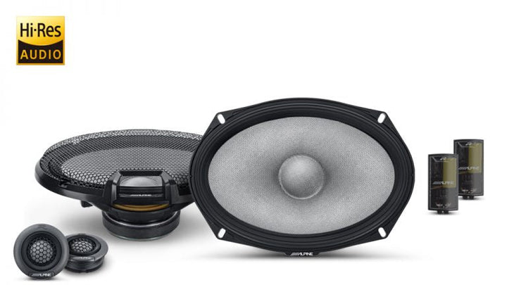 ALPINE Next-Generation 6X9(16 X 24Cm) Component 2-Way R-Series Speakers - R2-S69C