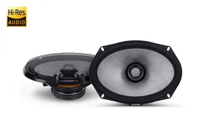 ALPINE Next-Generation 6X9 (16Cm X 24Cm) 2-Way Coaxial R-Series Speakers - R2-S69
