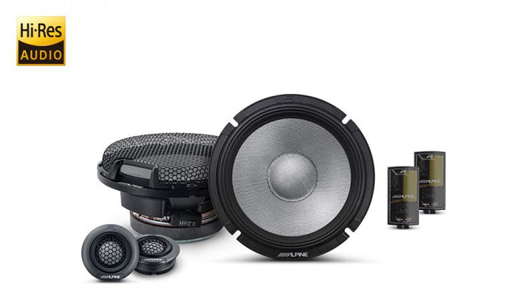 ALPINE R-Series 6.5" (16.5cm) 2-Way Component Speakers – High Performance Audio – R2-S65C