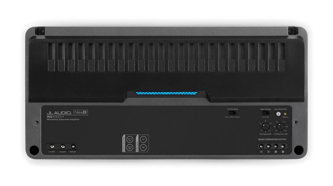 JL AUDIO Monoblock Class D Subwoofer Amplifier, 1000 W X 1 @ 2 Ω / 600 W X 1 @ 4 Ω – 14.4V -RD1000/1