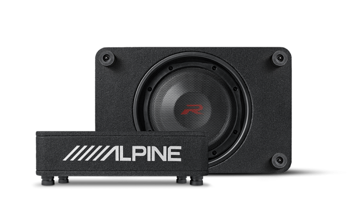 ALPINE R-Series 10" Shallow Profile Enclosure 2 Ohm Subwoofer RS-SB10