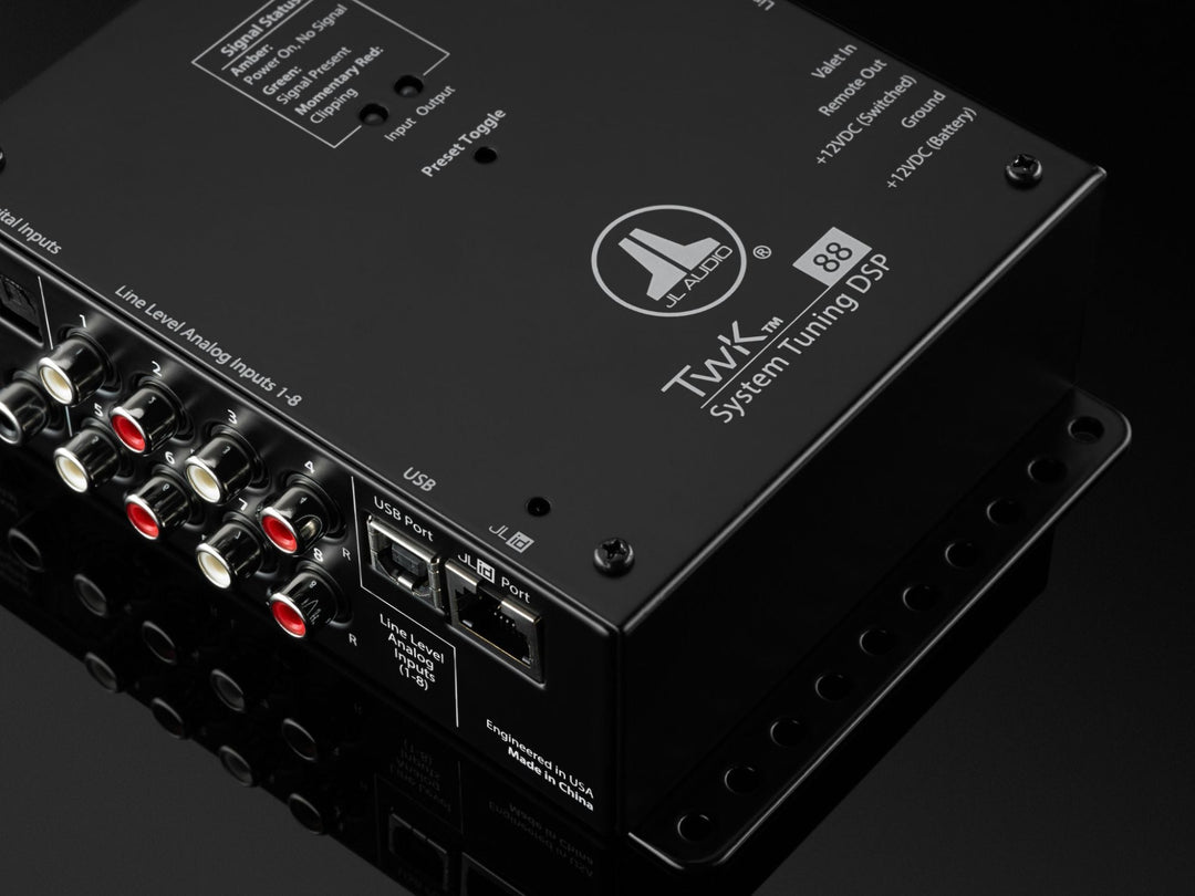 JL AUDIO System Tuning Dsp Controlled By Tün Software, 8-Channel Analog &amp; Digital Inputs / 8-Ch. Analog Outputs -TWK-88