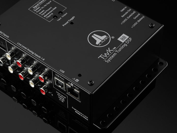 JL AUDIO System Tuning Dsp Controlled By Tün Software, 8-Channel Analog &amp; Digital Inputs / 8-Ch. Analog Outputs -TWK-88