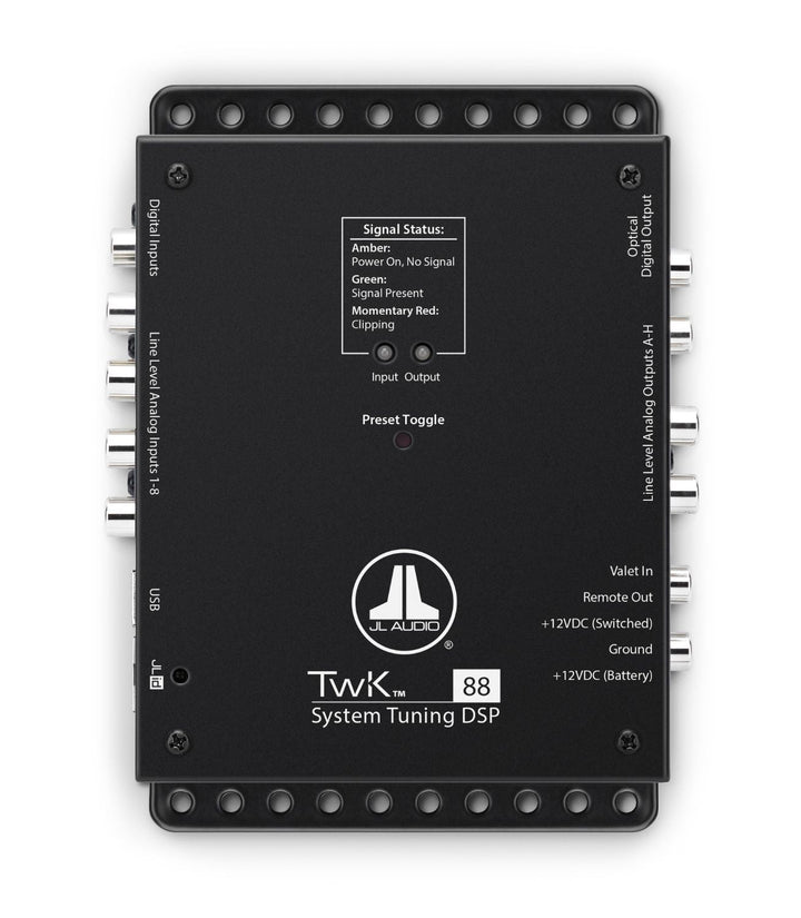 JL AUDIO System Tuning Dsp Controlled By Tün Software, 8-Channel Analog &amp; Digital Inputs / 8-Ch. Analog Outputs -TWK-88