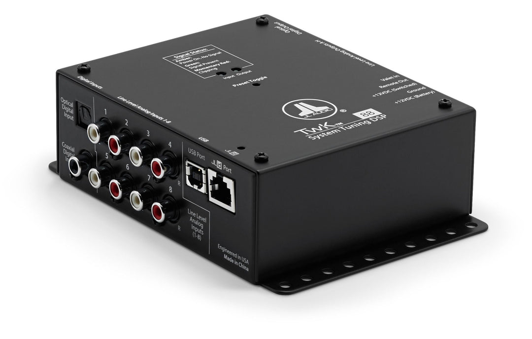 JL AUDIO System Tuning Dsp Controlled By Tün Software, 8-Channel Analog &amp; Digital Inputs / 8-Ch. Analog Outputs -TWK-88