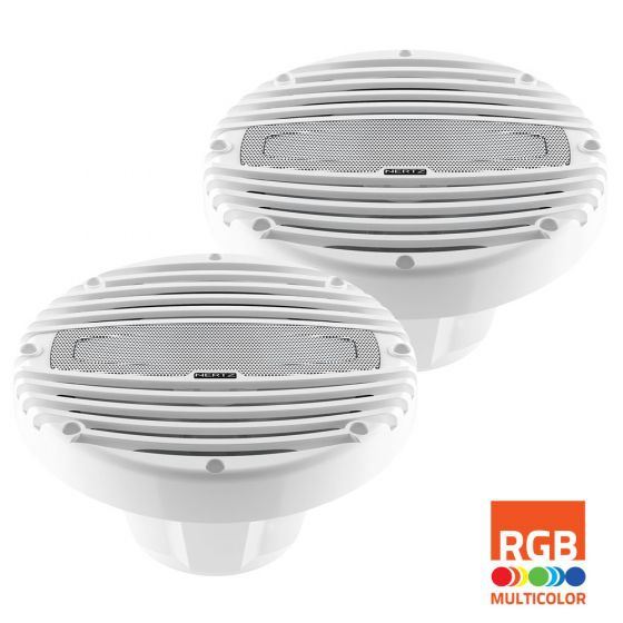 HERTZ Marine 8" (200Mm) 2-Way Rgb White Coaxial Speaker Pair (Hmx 8 Ld)