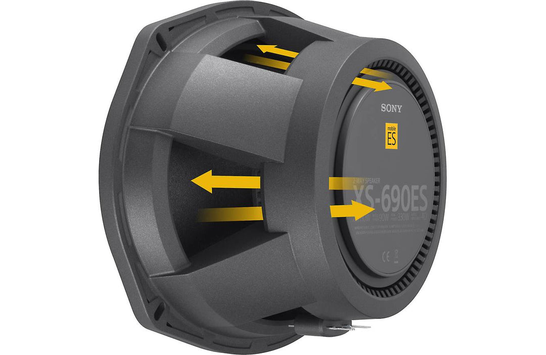 SONY Mobile ES™ Series 6"x9" 2-Way Car Speakers - XS-690ES