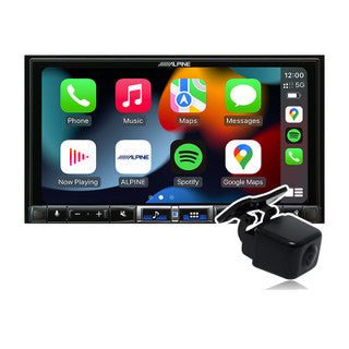 ALPINE 7” High-Res Audio Receiver with Wireless Apple CarPlay / Wireless Android Auto / HDMI / USB / Dual Camera / Bluetooth / Hi-Res Audio Wireless // DAB+-iLX-507A