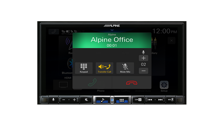 ALPINE 7” High-Res Audio Receiver with Wireless Apple CarPlay / Wireless Android Auto / HDMI / USB / Dual Camera / Bluetooth / Hi-Res Audio Wireless // DAB+-iLX-507A