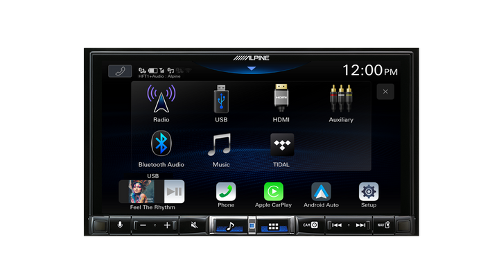 ALPINE 7” High-Res Audio Receiver with Wireless Apple CarPlay / Wireless Android Auto / HDMI / USB / Dual Camera / Bluetooth / Hi-Res Audio Wireless // DAB+-iLX-507A