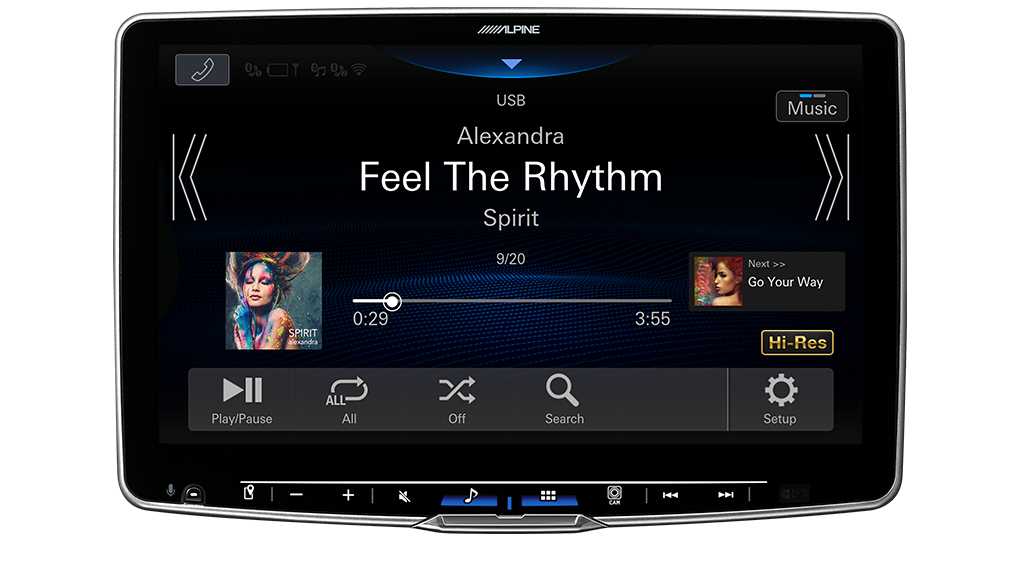 ALPINE Halo 11” High-Res Audio Receiver With Wireless Apple Carplay / Wireless Android Auto / Hdmi / Usb / Dual Camera / Bluetooth / Hi-Res Audio Wireless // Dab+ Suitable For Gr-Yaris - YARIS-GR20-F511A