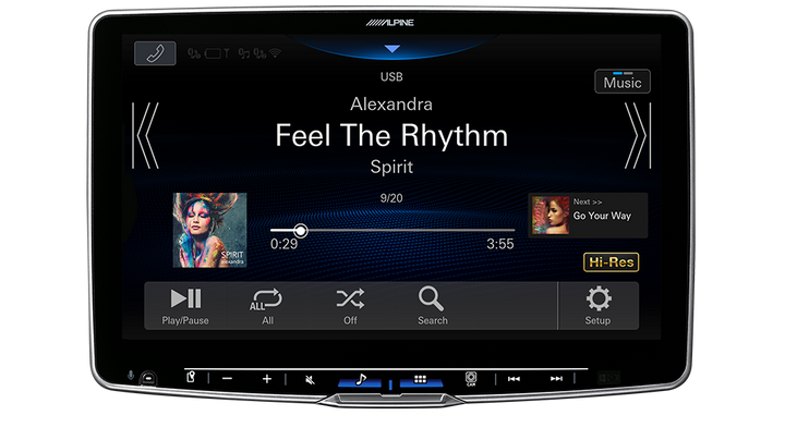 ALPINE Halo 11” High-Res Audio Receiver With Wireless Apple Carplay / Wireless Android Auto / Hdmi / Usb / Dual Camera / Bluetooth / Hi-Res Audio Wireless // Dab+ Suitable For Gr-Yaris - YARIS-GR20-F511A