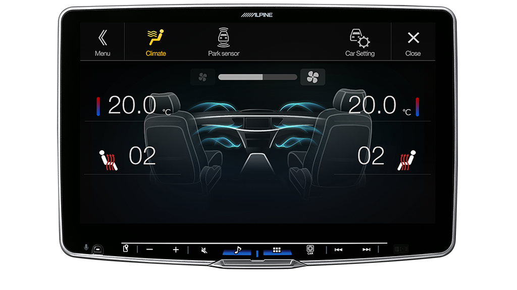 ALPINE Halo11 11” High-Res Audio Receiver with Wireless Apple CarPlay / Wireless Android Auto / HDMI / USB / Dual Camera / Bluetooth / Hi-Res Audio Wireless // DAB+ Suitable for Toyota Hilux N80 1st &amp; 2nd Gen (2015-2020)-iLX-F511A Hilux
