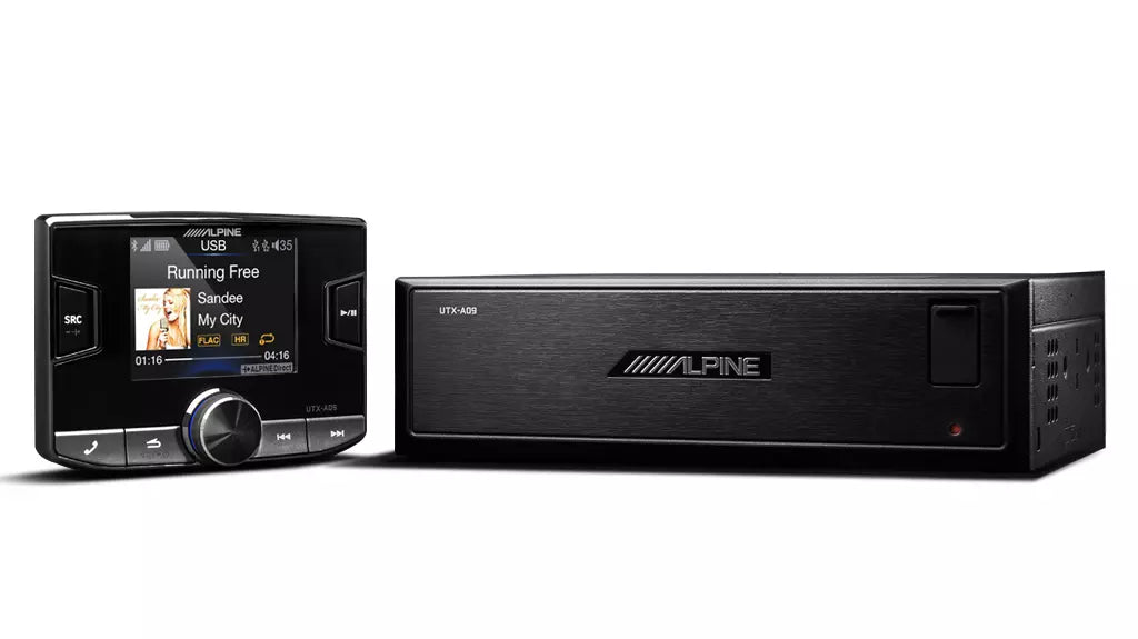 ALPINE Hi-Res Audio Digital Media Player With Usb / Radio /  Bluetooth Audio &amp; Handsfree -UTX-A09PRO