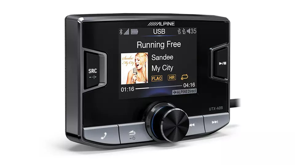 ALPINE Hi-Res Audio Digital Media Player With Usb / Radio /  Bluetooth Audio &amp; Handsfree -UTX-A09PRO