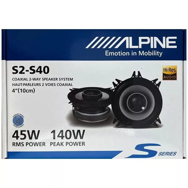 ALPINE S2-Series 4" 2-Way Speakers - S2-S40