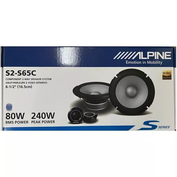 ALPINE S2-Series 6.5" Component Speakers - S2-S65C
