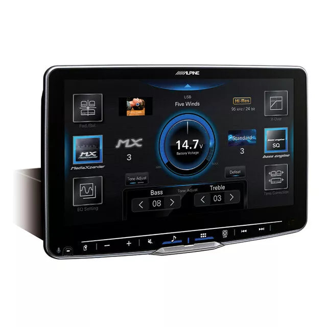ALPINE Halo9 9” High-Res Audio Receiver with Wireless Apple CarPlay / Wireless Android Auto / HDMI / USB / Dual Camera / Bluetooth / Hi-Res Audio Wireless // DAB+ Suitable for VE Commodore Series-1 (2006-2010)-VES1G4-F509A
