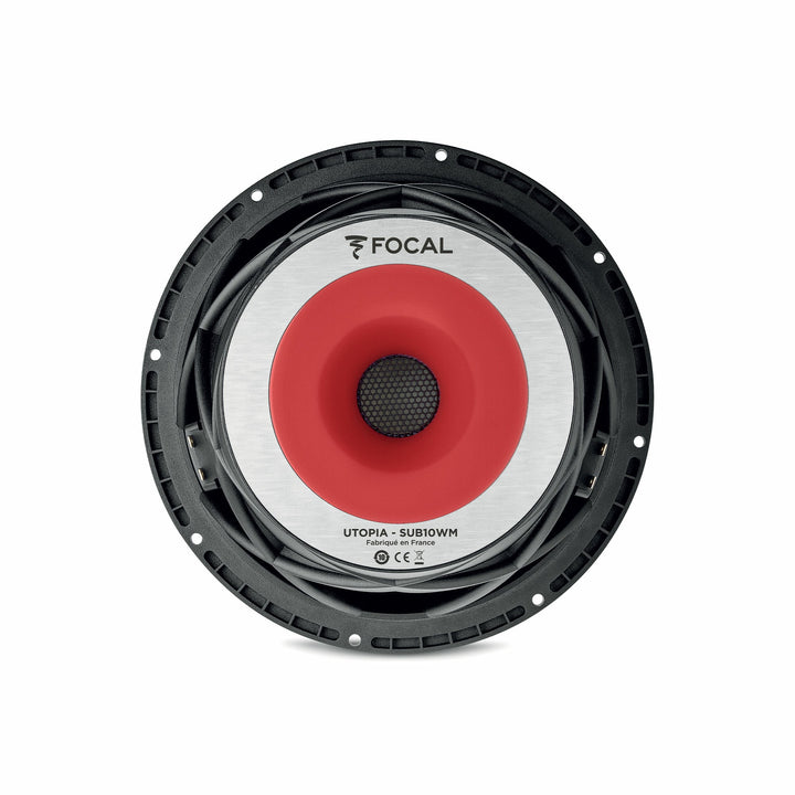FOCAL 10” Subwoofer Utopia M, 400W Rms Dual 4Ohm, For Sealed Only Enclosure 10-15L, 25Hz - 800Hz 10WM 10” (each)